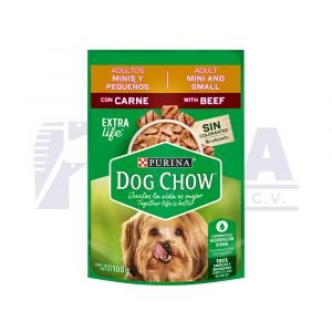 Dog Chow Sobre Adultos Minis y pequeños - Carne
