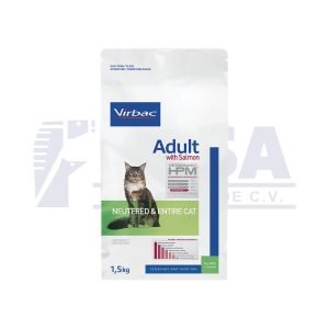 HPM Adult with salmon Neutered & Entire Cat - 1.5 kg