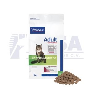 HPM Adult with salmon Neutered & Entire Cat - 3 kg