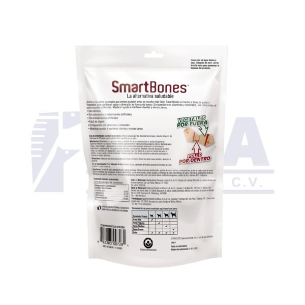 SmartBones huesos mini de pollo sin artificiales