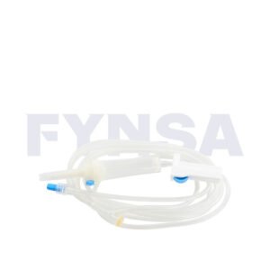 Equipo de infusión intravenosa con ventilación de aire y sitio de inyección en Y