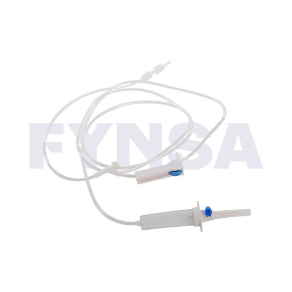 Equipo de infusión intravenosa con ventilación de aire y sitio de inyección en Y